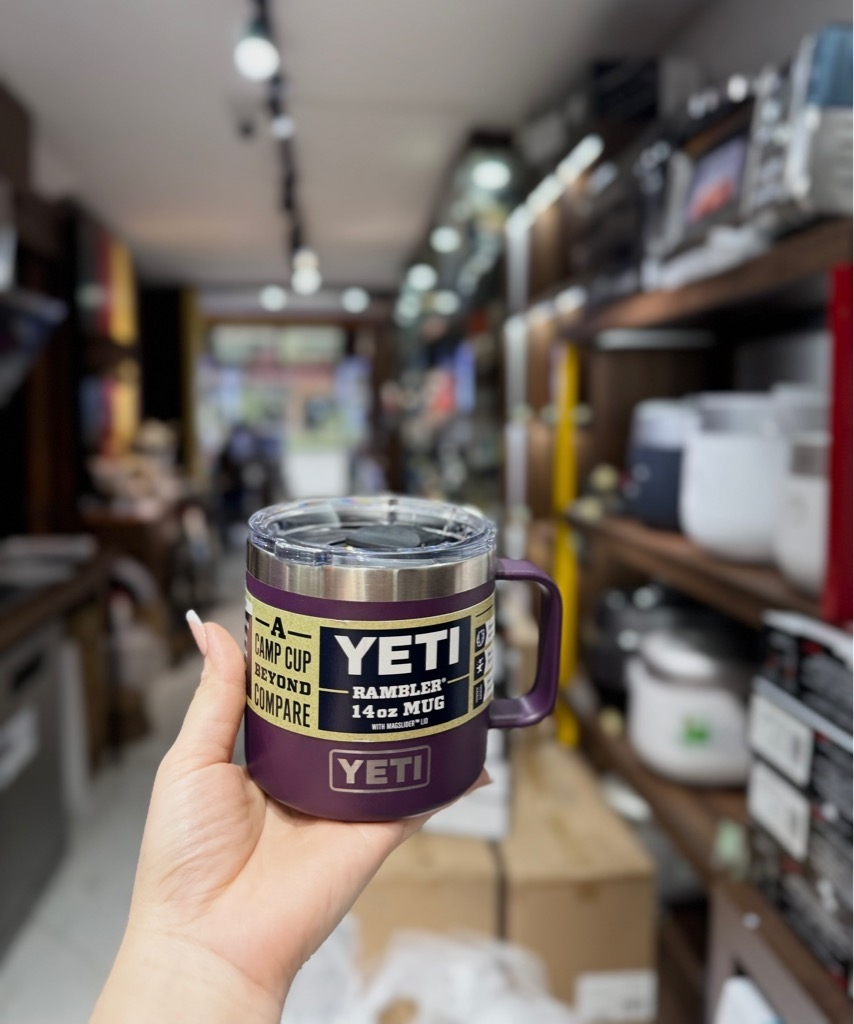 Cốc Yeti 14oz Tumber có quai màu tím