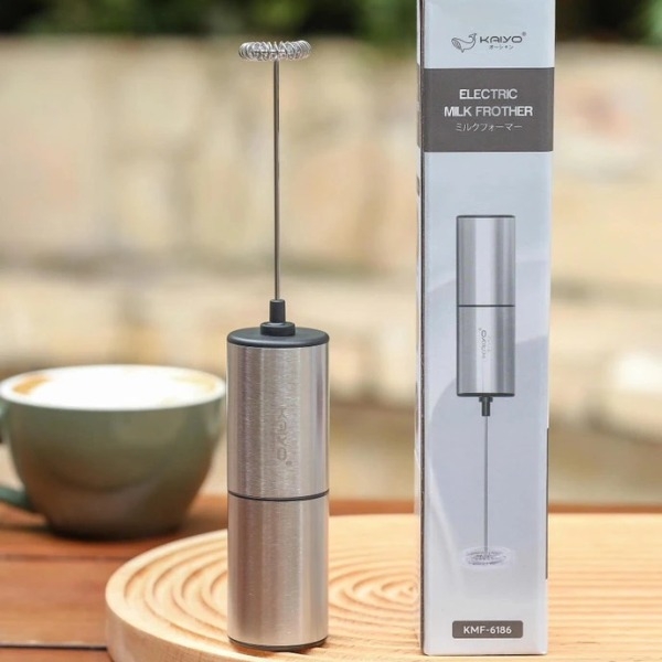 Máy đánh sữa tạo bọt, đánh trứng cầm tay Kaiyo KMF-6186