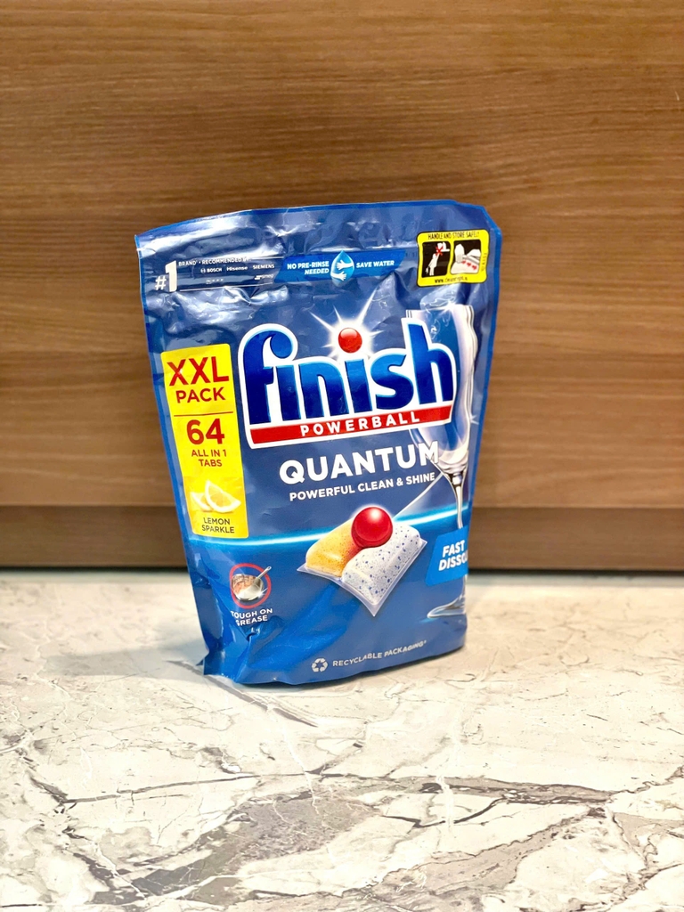 Túi viên rửa bát Finish Quantum 64 viên