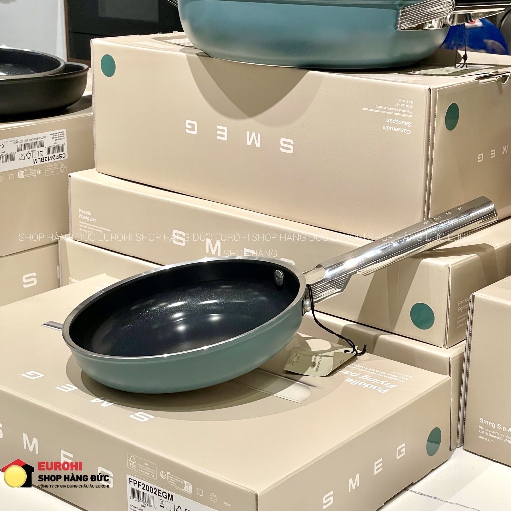 Chảo rán SMEG FPF2002EGM 20cm màu xanh ngọc