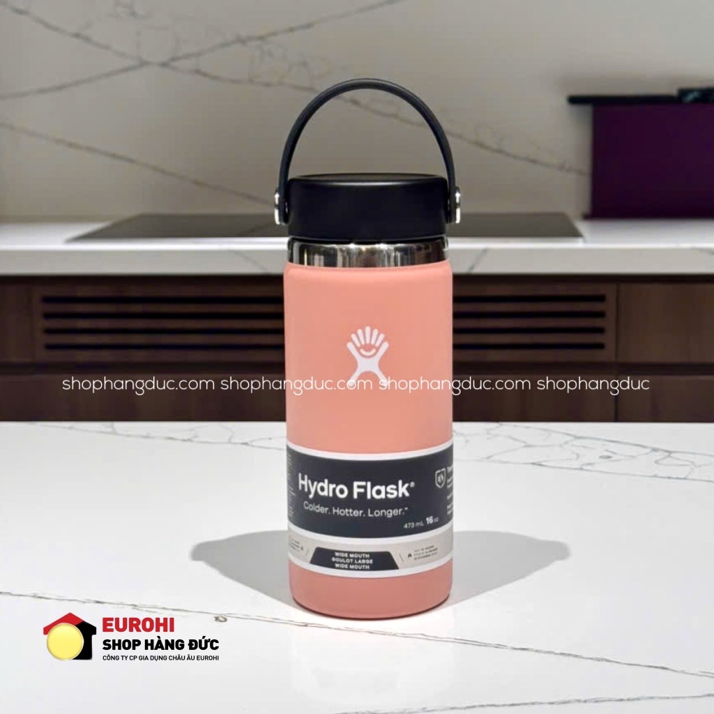Bình giữ nhiệt Hydro Flask Wide Flex Cap 16 OZ 473 ml (Season 2025) Grapefruit (W16BTS640)