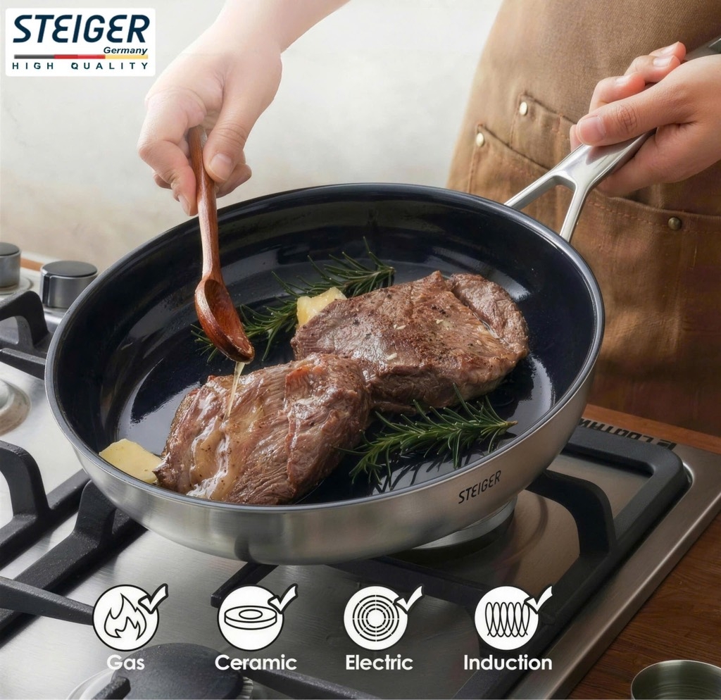 Chảo chống dính Steiger Titanpro 28cm 83865328