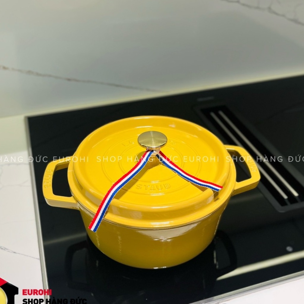 Nồi gang Staub 22cm màu vàng chanh