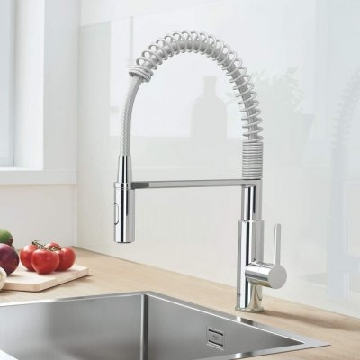 Vòi rửa bát Grohe Get 30361000 (có dây rút)