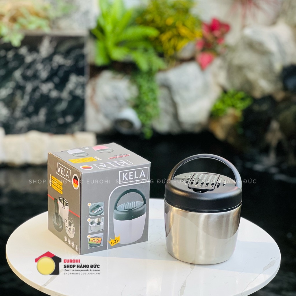 Cặp lồng Kela 1,2L màu inox
