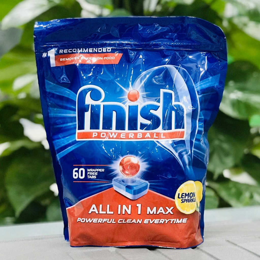 Gói 60 Viên rửa bát Finish All in 1 (hương chanh)