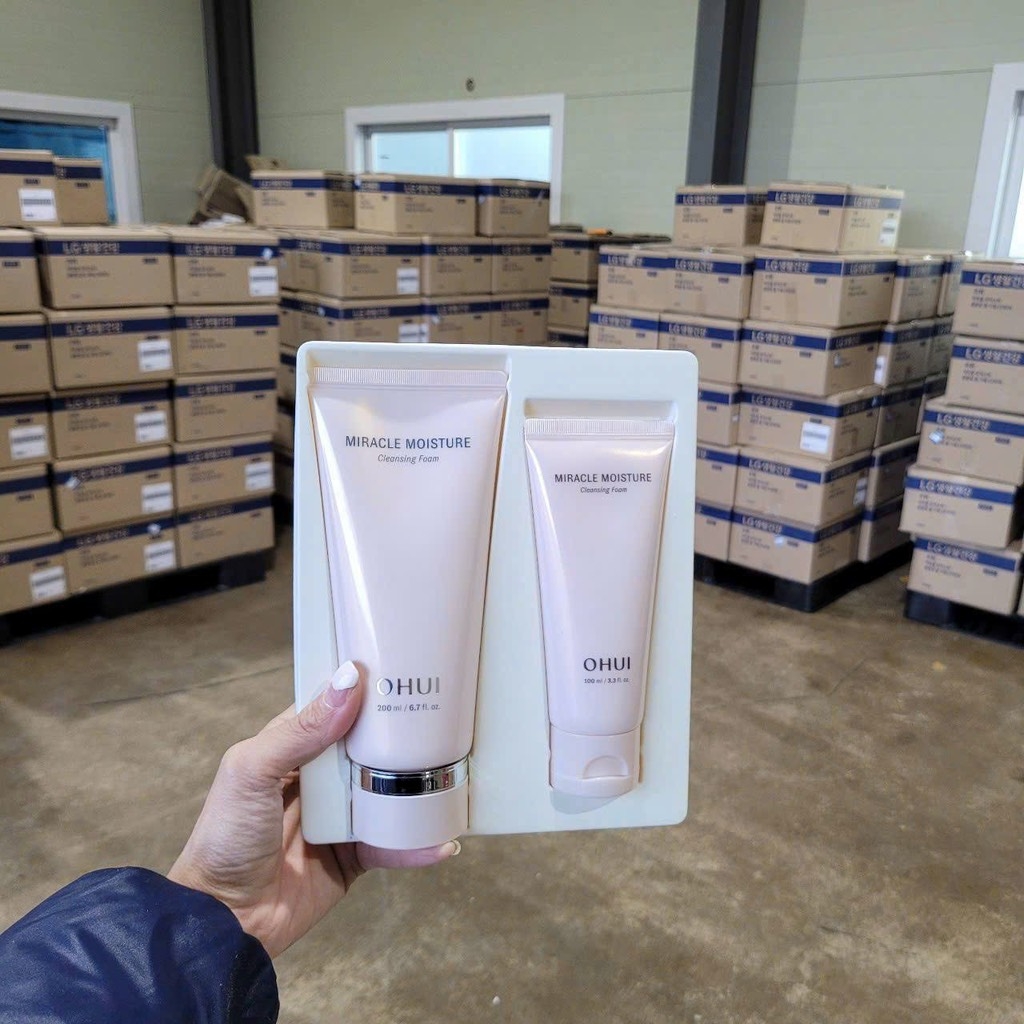 Set sửa rửa mặt Ohui Miracle 200ml + 100ml
