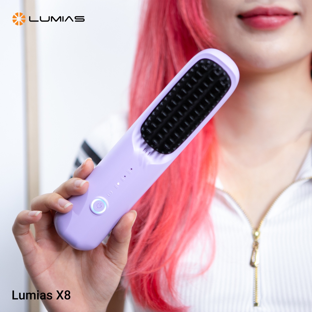 Lược điện không dây Lumias X8 màu tím