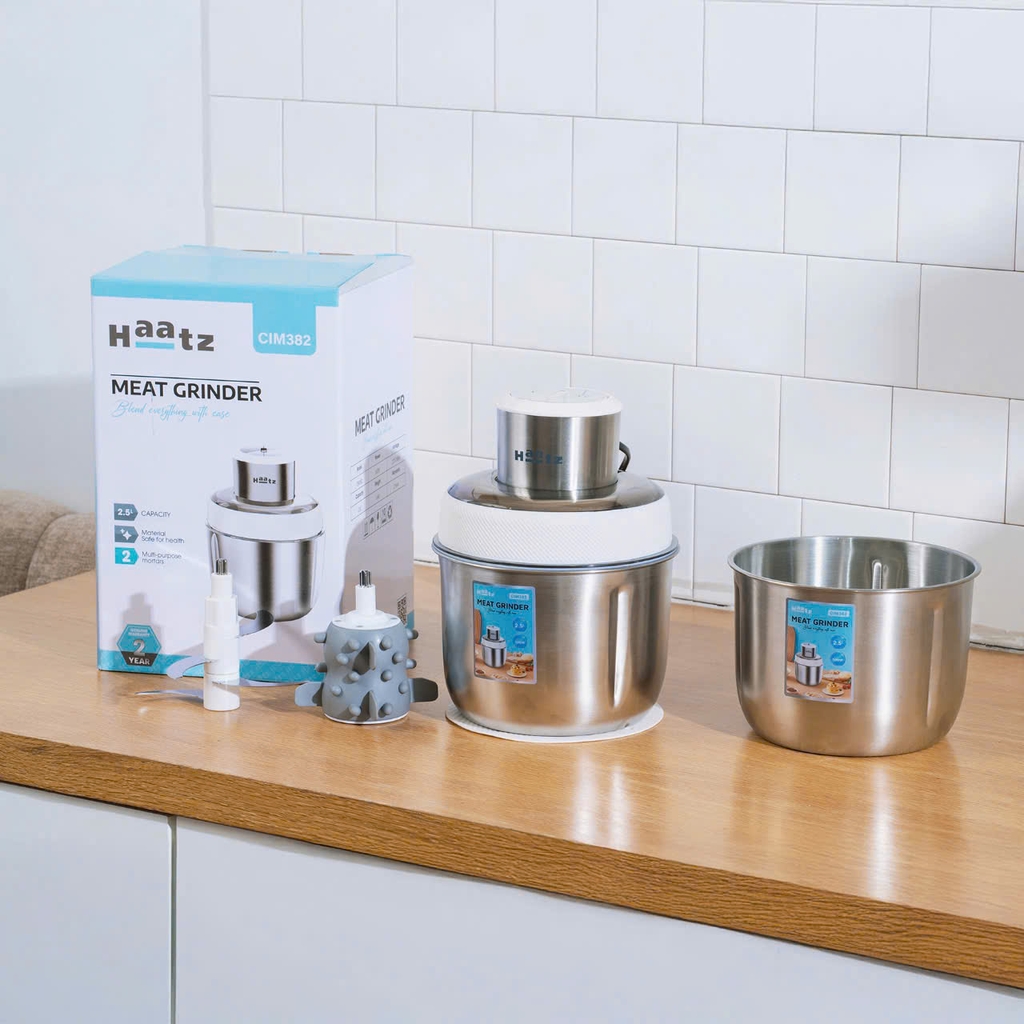 Máy xay thịt Haatz CIM382 ( 2 cối inox )