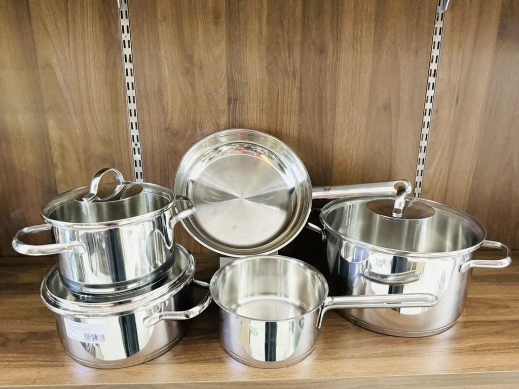 Bộ nồi WMF Provence Plus 5 món (4 nồi 1 chảo inox)