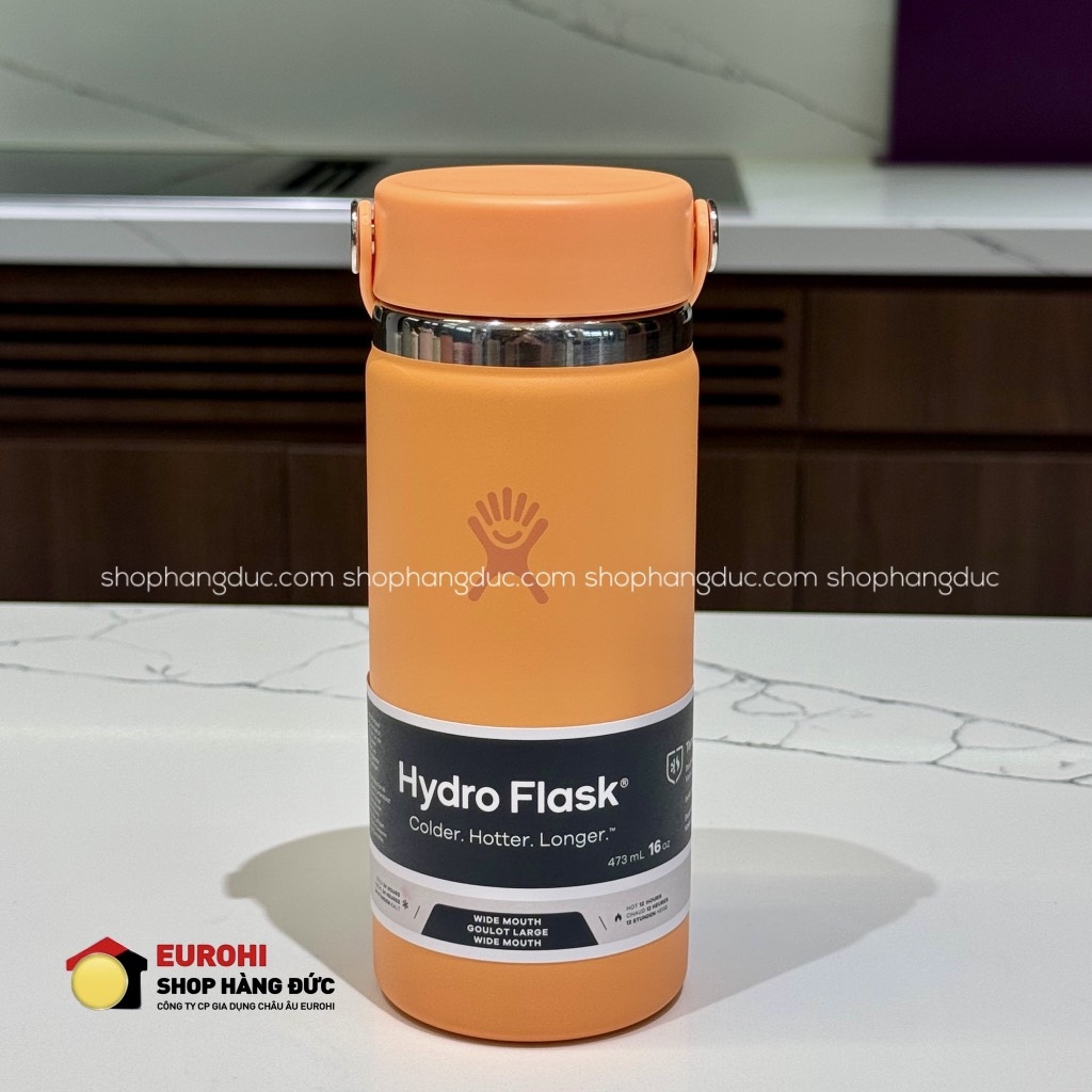 Bình giữ nhiệt Hydro Flask Wide Flex Cap-Eqp 16 OZ 473 ml (Season 2025) Cosmic Orange (W16CTS690)