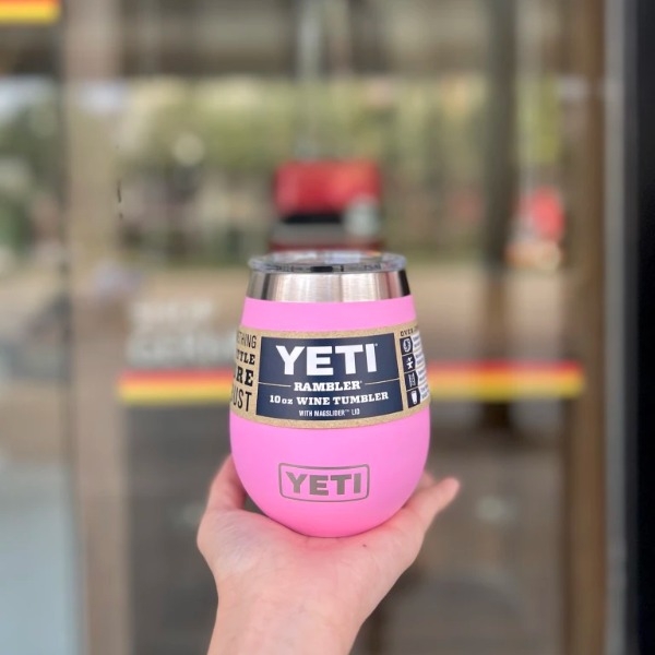 Cốc giữ nhiệt Yeti Wine 300ml Power Pink hình trứng màu hồng