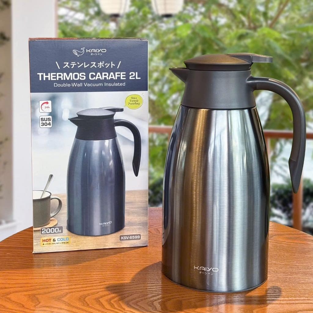 Phích giữ nhiệt Kaiyo 2L màu xanh đá (KSV-6599)
