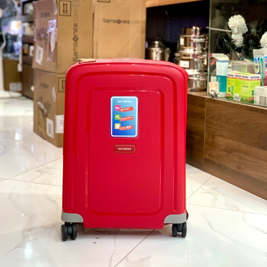 Vali Samsonite S'Cure Spinner 55/20 Cabin Crimson Red màu Đỏ 5414847329937