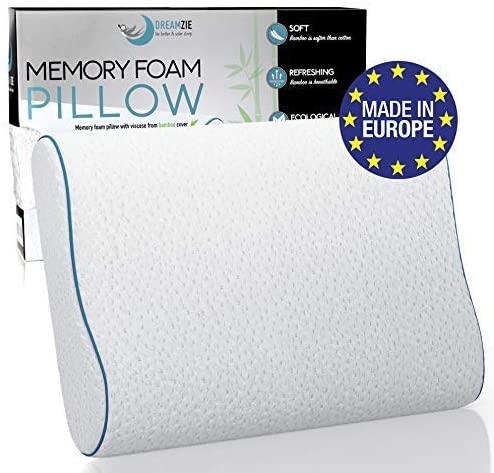 Gối ngủ chống đau cổ vai gáy Dreamzie Memory Foam Pillow