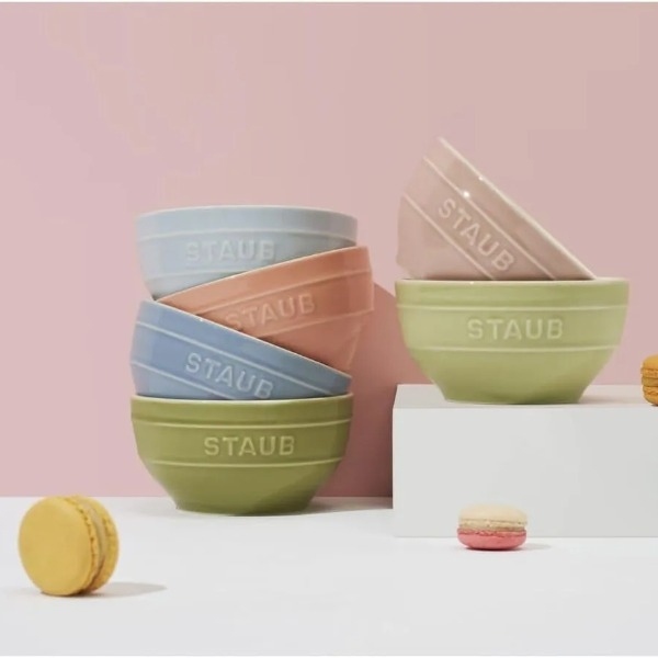 Set 6 bát sứ ăn cơm Staub Macaron 12cm