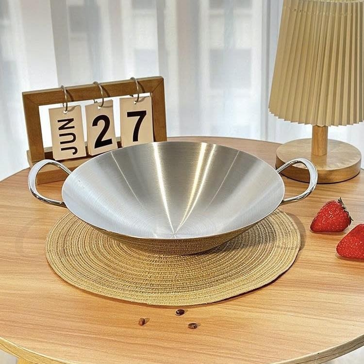 Chảo xào CHOCKMEN C803 không nắp 25.5cm inox 18/10, model: CKM-JY255DP