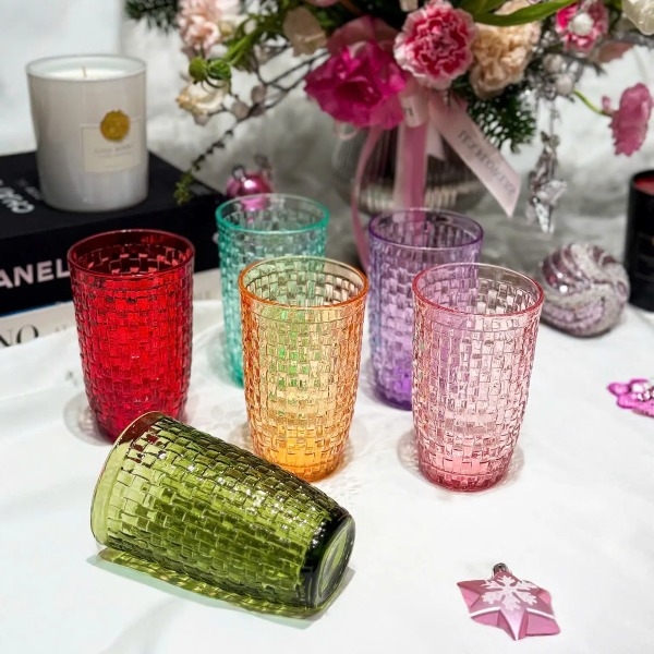 Bộ 6 cốc thuỷ tinh Irris cao 05C-425ml (màu)