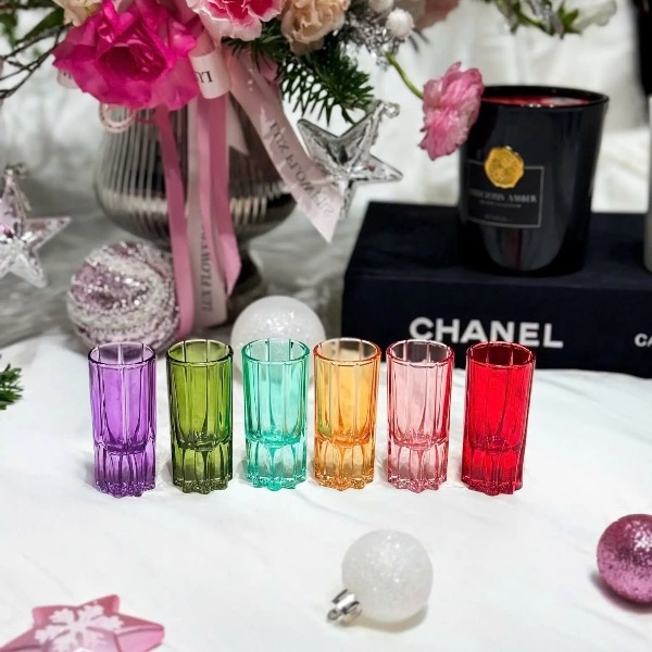 Bộ 6 shot thuỷ tinh Irris 09TM-20ml (màu)