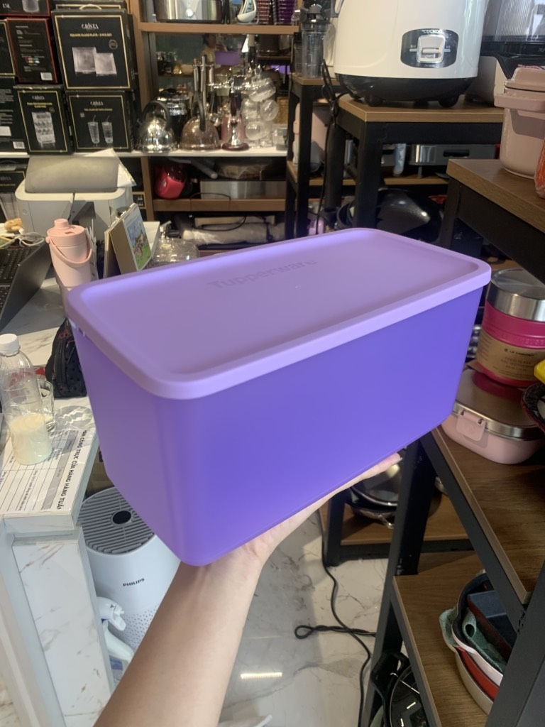 Hộp Tupperware trữ khô và mát Cubix Rectangle 3,1L (LẺ) (Tách bộ 4 mã 411187344)