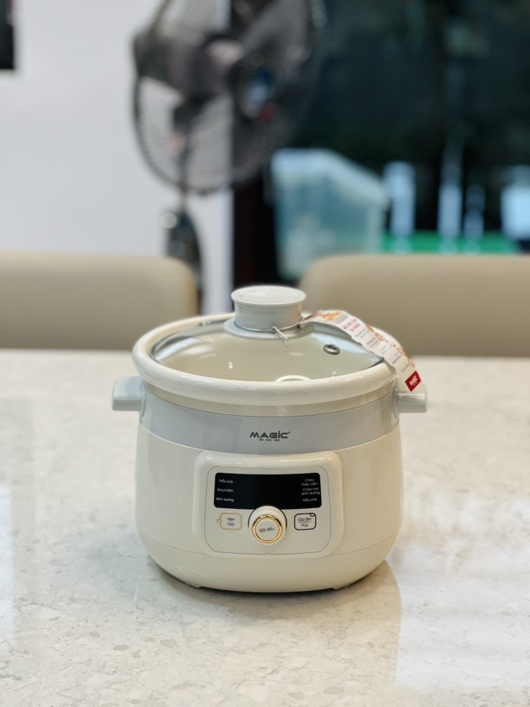 Nồi nấu chậm đa năng Magic A-050 viền xanh