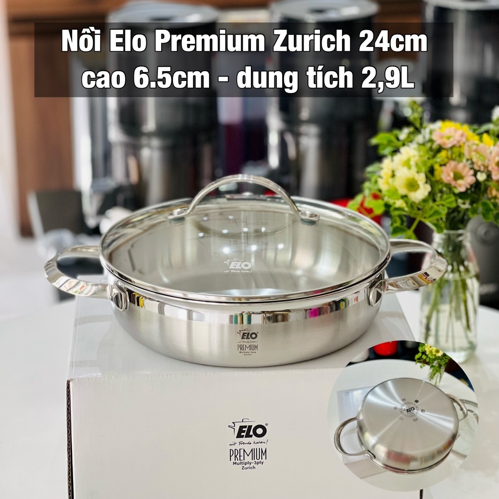 Nồi lẩu Elo Zurich 24cm, cao 6,5cm