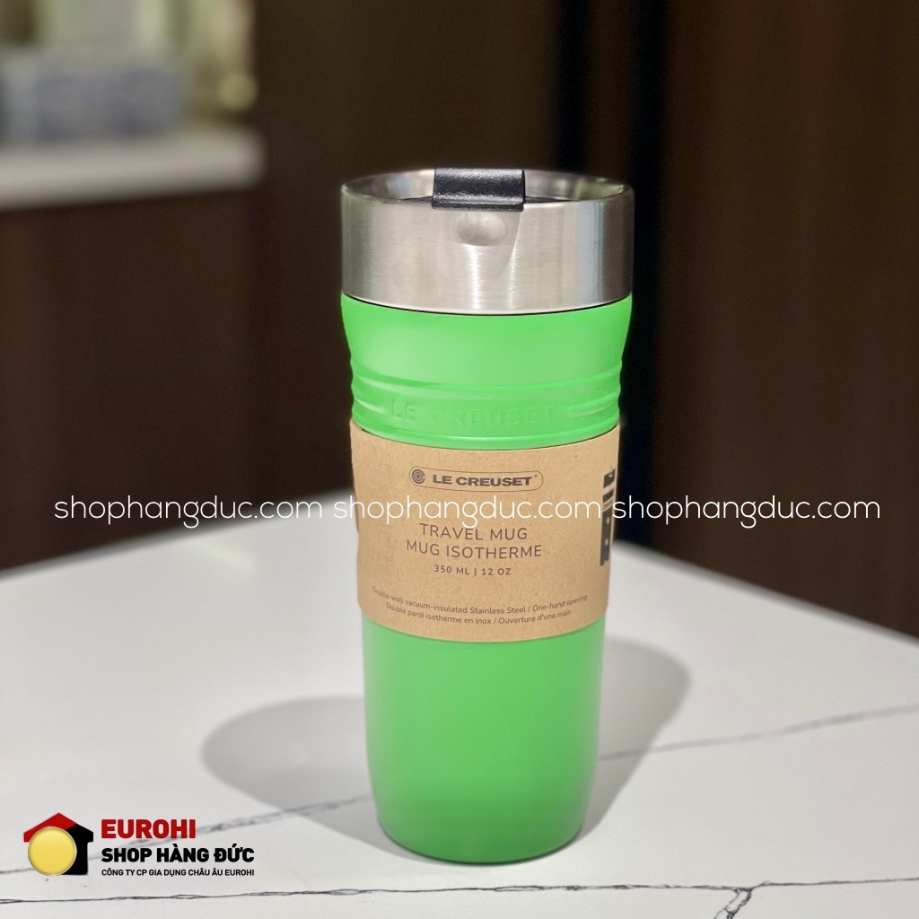 Bình giữ nhiệt Le Creuset On The go Bamboo Green 350ml màu xanh lá (41067194080001)