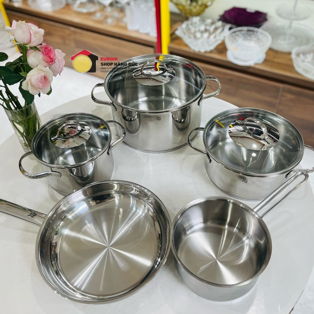 Bộ nồi WMF Provence 5 món (4 nồi 1 chảo inox)