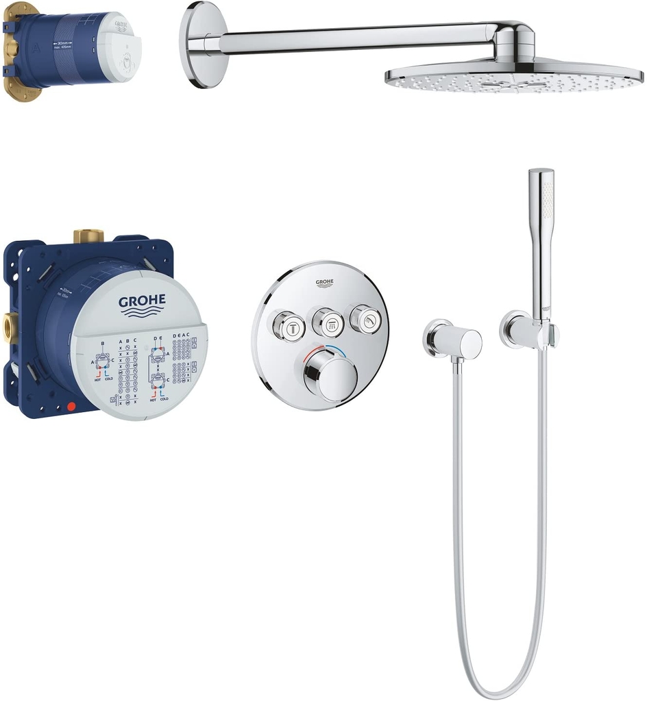 Sen âm tường Grohe SmartControl 34709000 bát tròn 310mm