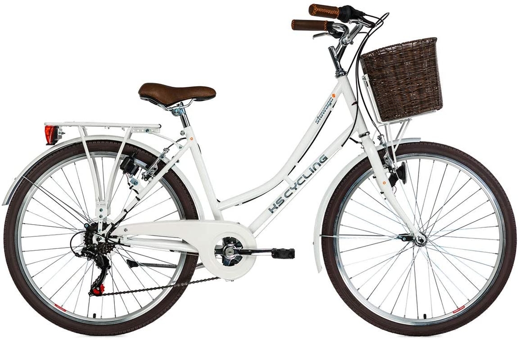 Xe đạp nữ KS Cycling Stowage 26 Inch RH 44cm màu trắng