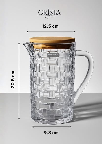 Nắp tre bình Crista Home 1L