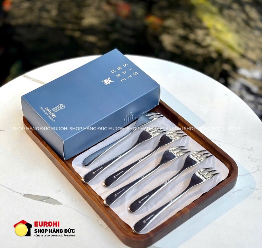 Set 6 dĩa bánh WMF Merit Cromargan Protect (1140646345S)