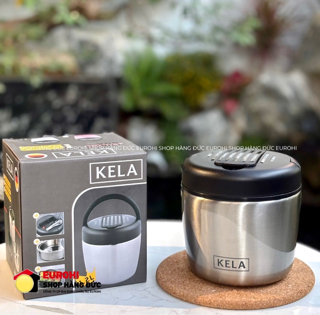 Cặp lồng Kela 1,2L màu inox