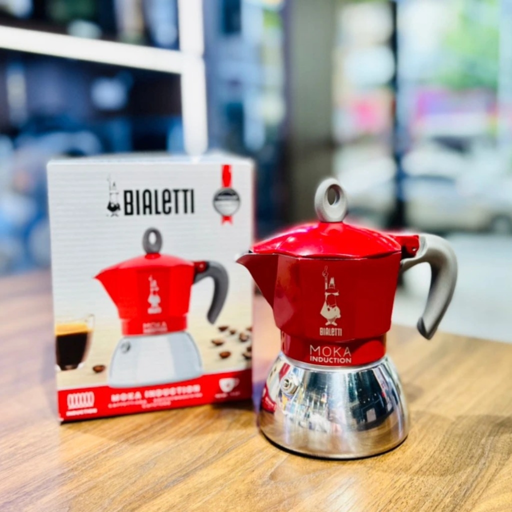 Ấm pha cafe phin Bialetti Moka Induction màu đỏ