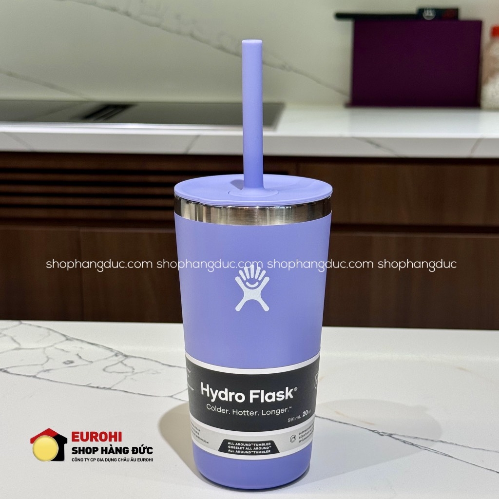 Ly nước giữ lạnh Hydro Flask Around Tumbler Straw Lid 20 OZ (Season 2024) 591 ml Lupine (T20PS474)