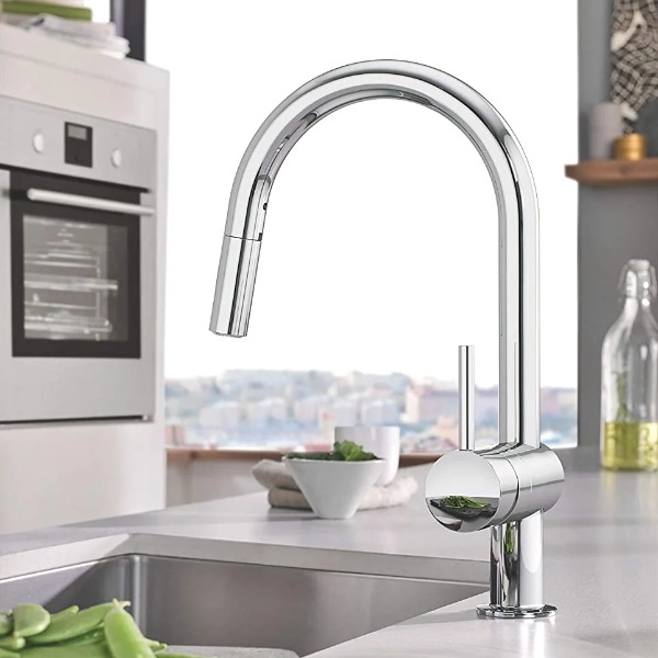 Vòi rửa bát Grohe Minta 32321002 (có dây rút)