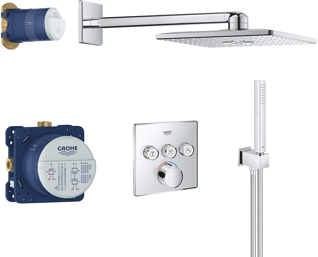 Sen âm tường Grohe SmartControl 34712000 bát vuông 310mm