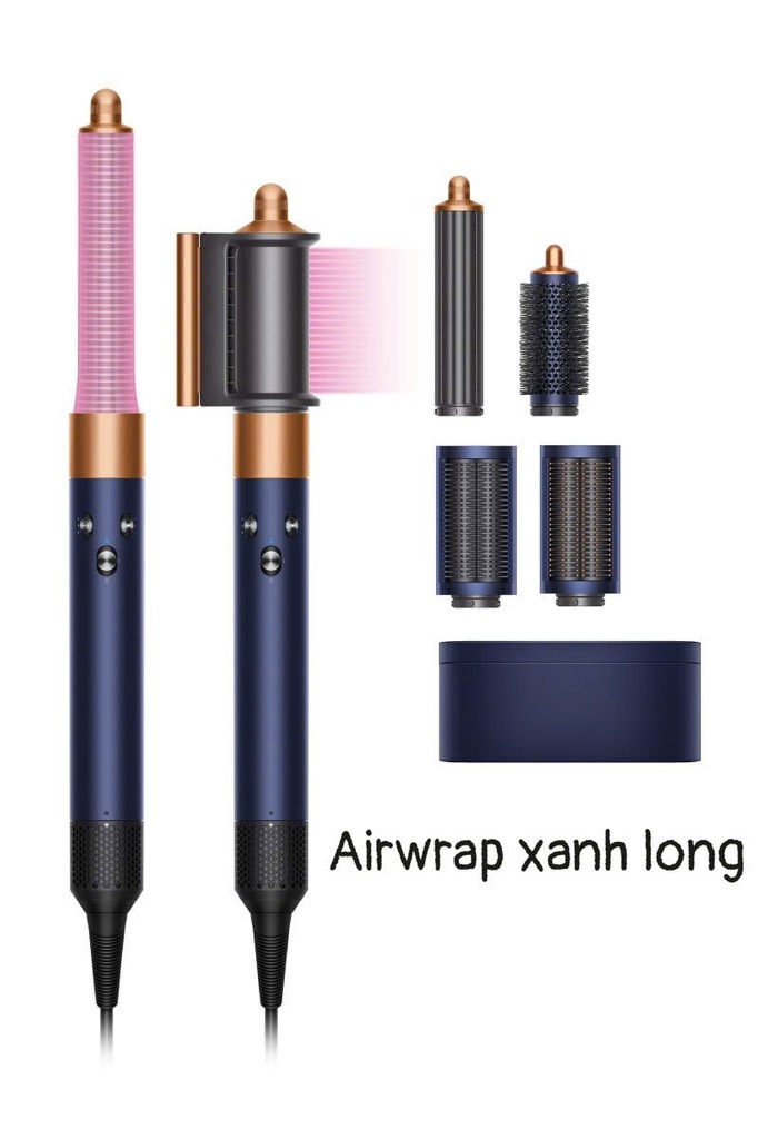 Máy sấy tóc và tạo kiểu tóc Dyson Airwrap Long Prussian Blue (Xanh Đồng)