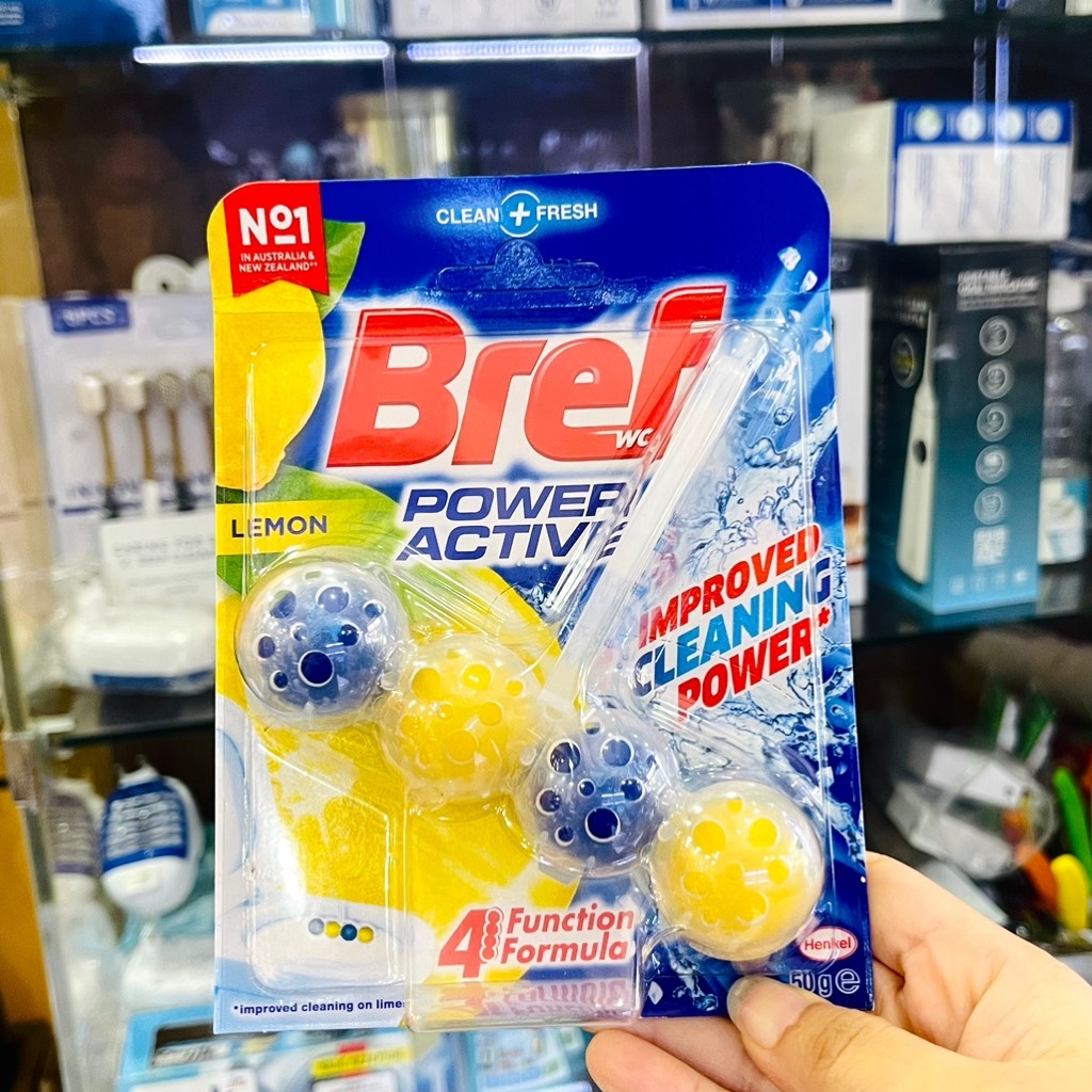 Set viên treo bồn cầu Bref hương chanh