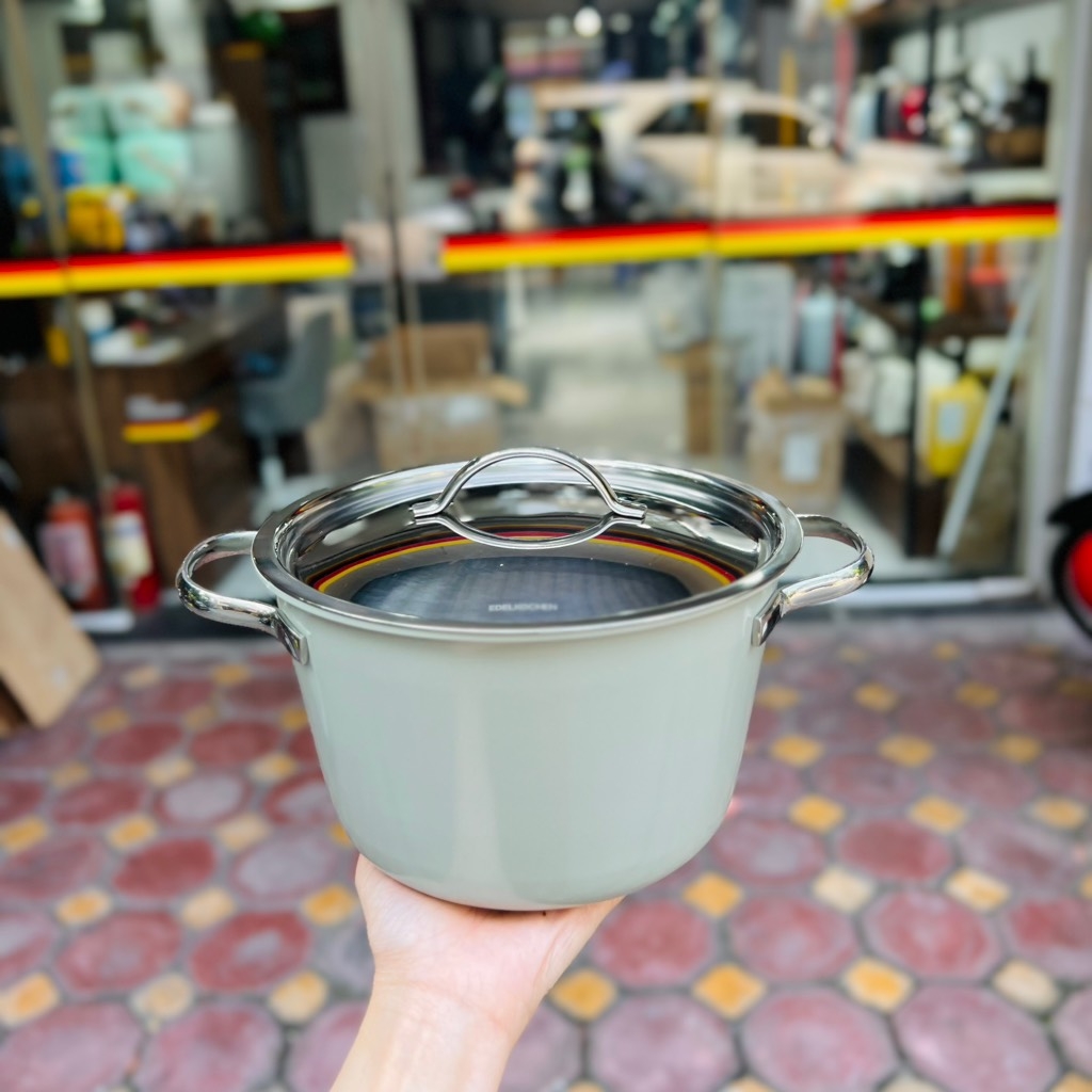 Nồi inox Edelkochen Chak Chak collection 18cm màu Eco Green (màu xanh)