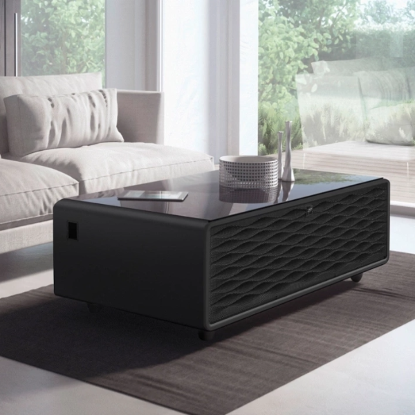 Bàn tích hợp tủ lạnh và Caso Sound & Cool màu đen