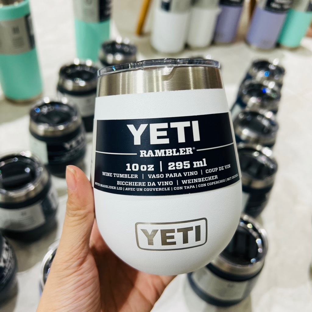 Cốc giữ nhiệt Yeti Wine 300ml White hình trứng màu trắng