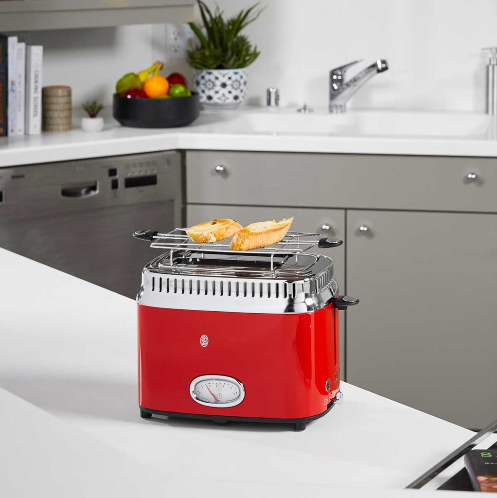 MÁY NƯỚNG BÁNH MÌ Russell Hobbs Toaster Retro (Màu đỏ)