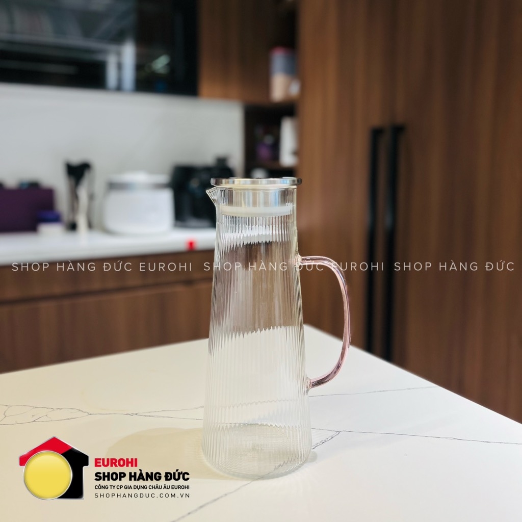 Bình nước pha lê IVV Narciso Borosilicate 1.6L hồng (8806.1/1600/P)