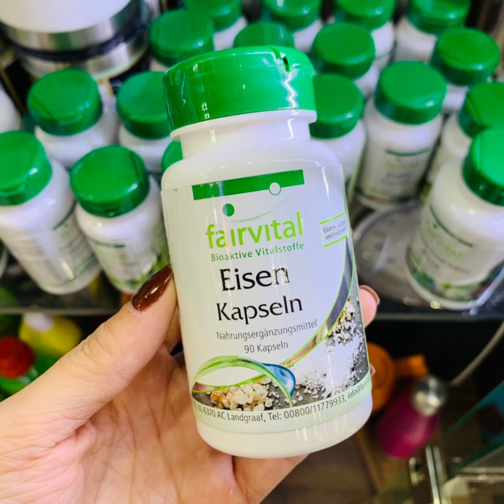 Hộp 90 viên uống bổ sung sắt Fairvital Eisen Kapseln