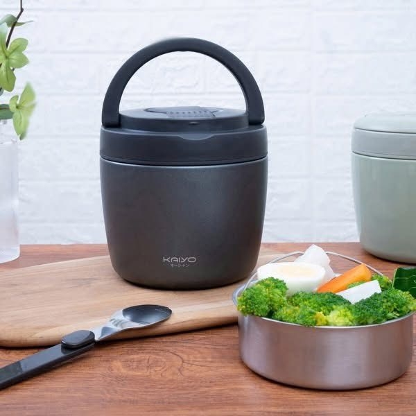 Cặp lồng giữ nhiệt Kaiyo 1000ml Màu đen