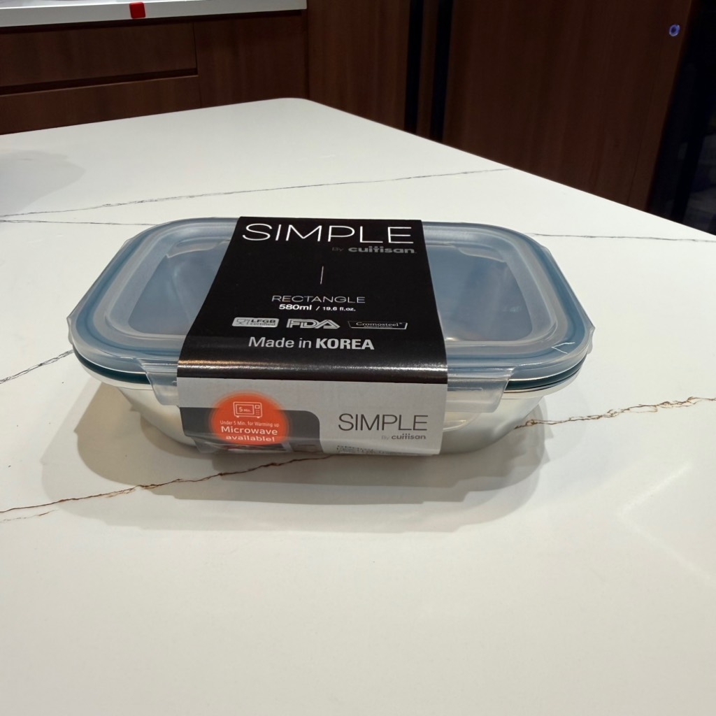 Hộp đựng thực phẩm inox Cuitisan Simple chữ nhật 580ml (EC7-PS05)