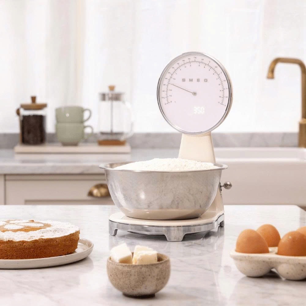 Cân nhà bếp analog Smeg KSF01WHWW màu trắng