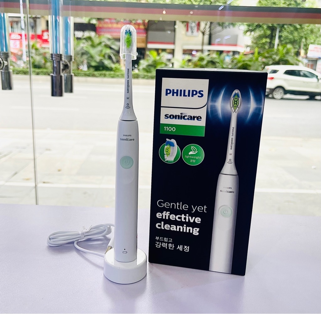 Bàn chải điện Philips Sonicare 1100 HX3641/41 màu trắng