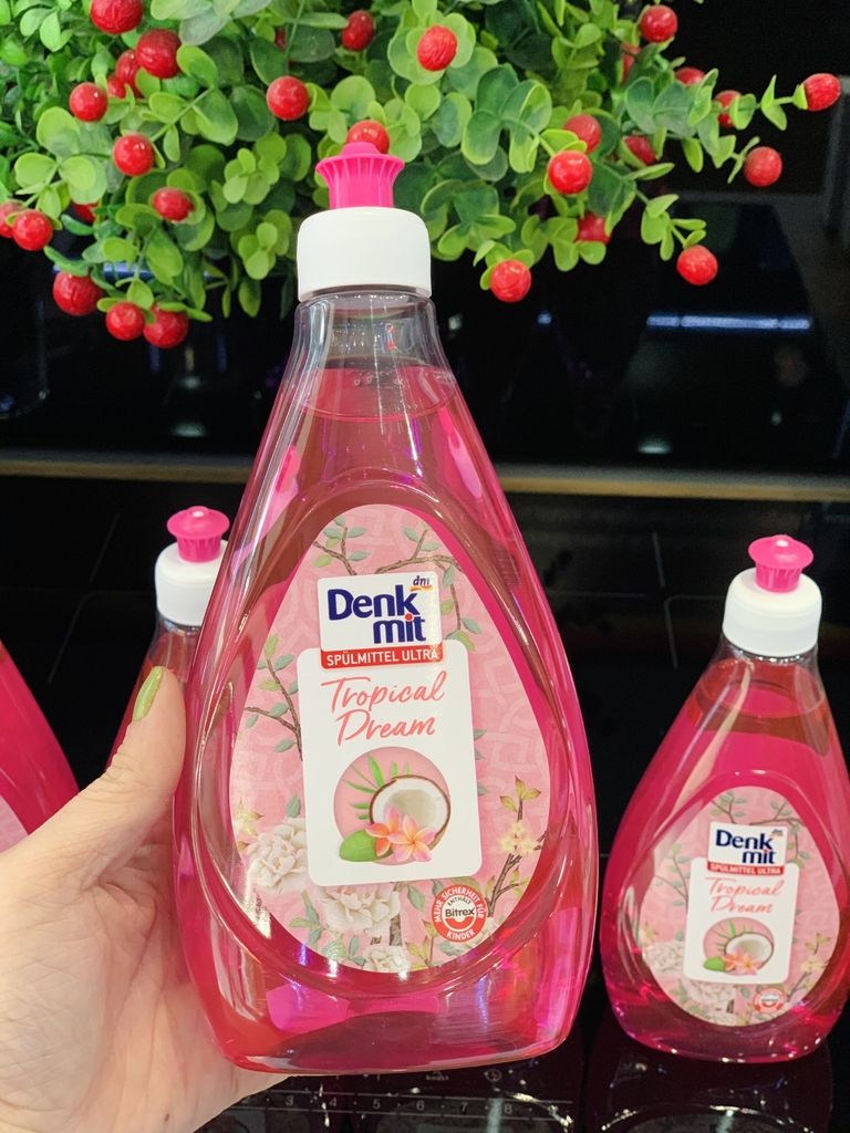 Nước rửa bát Denkmit 500ml (màu hồng)